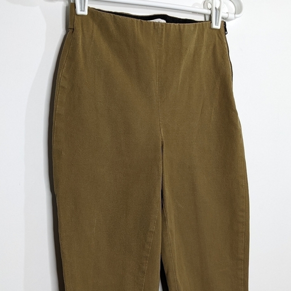 ✨3/$15 Everlane golden yellow / brown zip side pants 00 - Picture 5 of 14